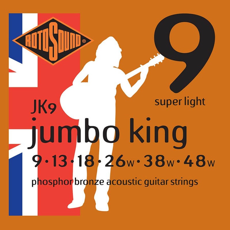 rotosound-jk9-super-light-jumbo-king-phosphor-bronze-9-48 Rotosound JK9 Super Light Jumbo King Phosphor Bronze 9 - 48
