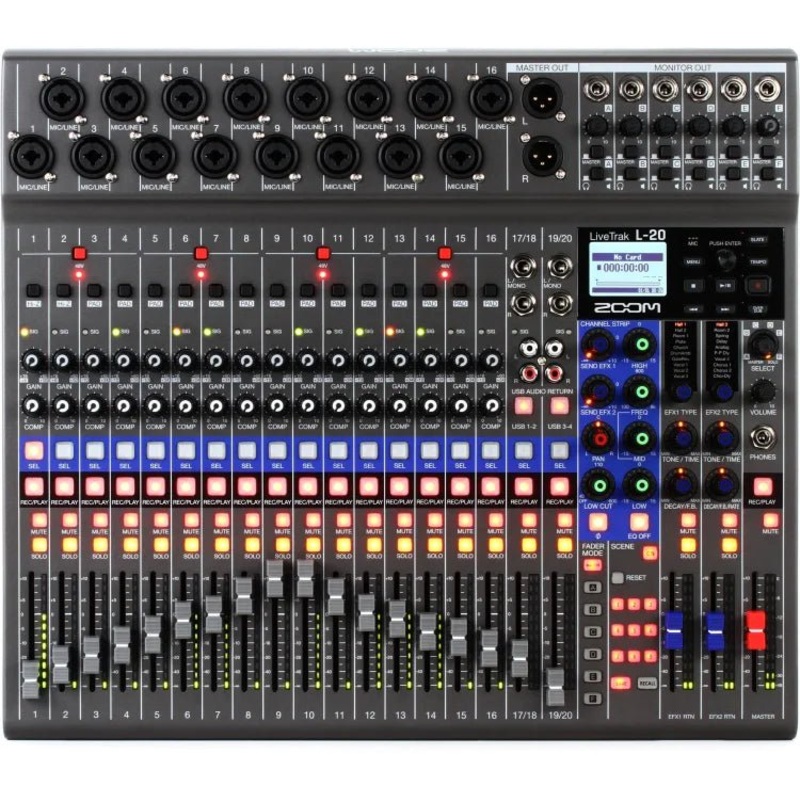zoom-livetrak-l20-20-channel-digital-mixer-recorder Zoom LiveTrak L20 20-channel Digital Mixer / Recorder