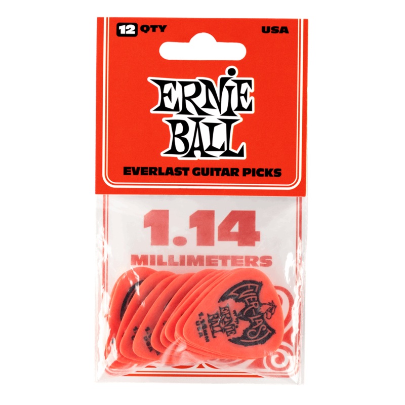 ernie-ball-everlast-pick-1-14mm-red-12-pack Ernie Ball Everlast Pick 1.14mm Red, 12 Pack