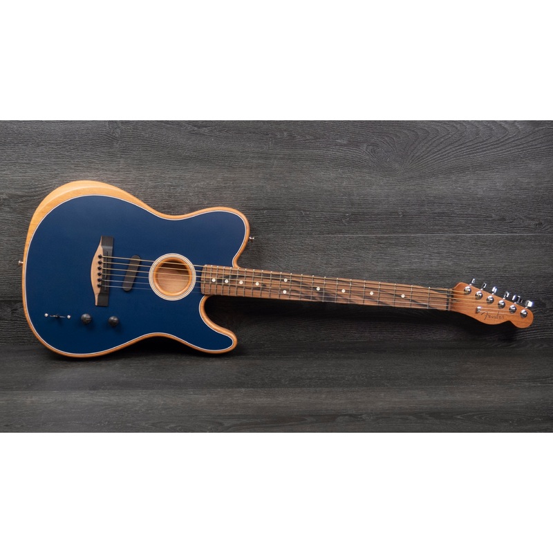 fender-american-acoustasonic-telecaster-steel-blue Fender American Acoustasonic Telecaster, Steel Blue