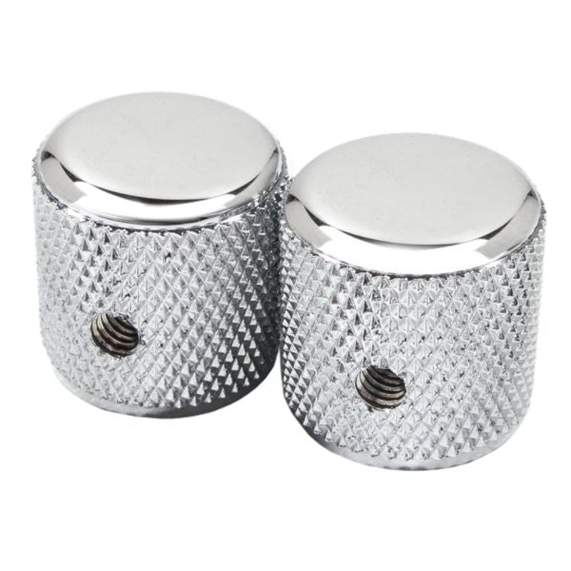 fender-pure-vintage-60s-telecaster-knurled-knobs-chrome-aluminum-set-of-2 Fender Pure Vintage 60s Telecaster Knurled Knobs, Chrome/Aluminum, Set of 2