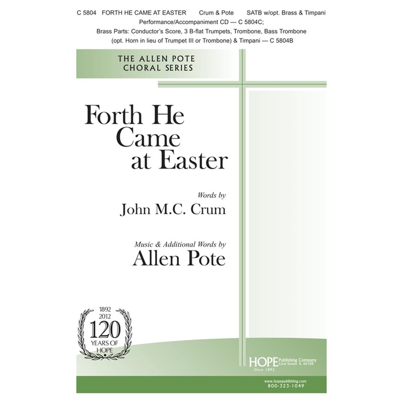 forth-he-came-at-easter-satb-crum-pote Forth He Came at Easter - SATB - Crum / Pote