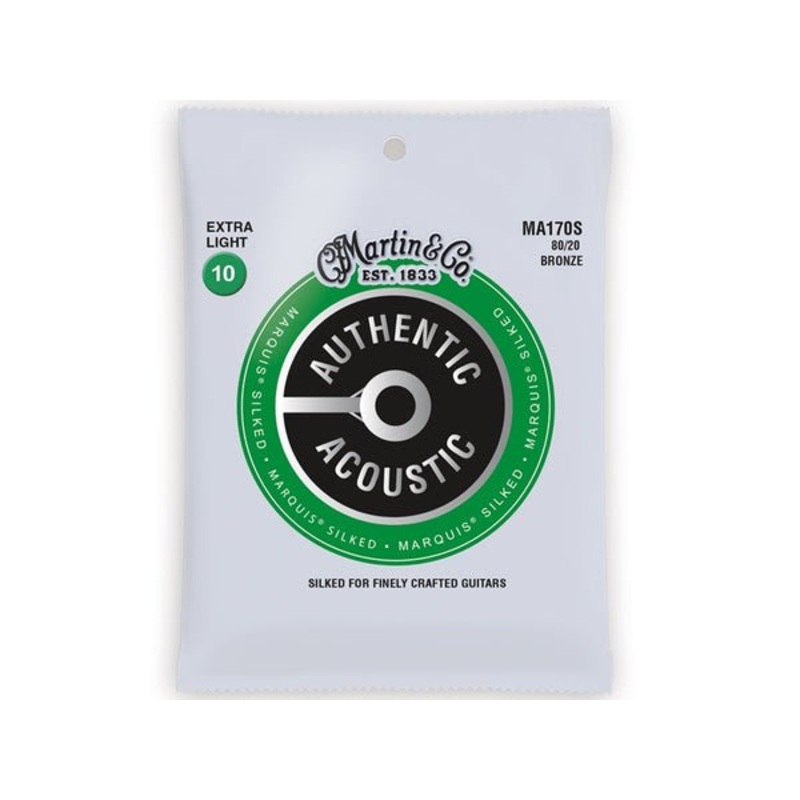 martin-ma170s-extra-light-10-47-bronze-80-20-authentic-acoustic-marquis-silked-guitar-strings MARTIN MA170S EXTRA LIGHT 10 - 47 BRONZE 80/20 AUTHENTIC ACOUSTIC MARQUIS SILKED GUITAR STRINGS