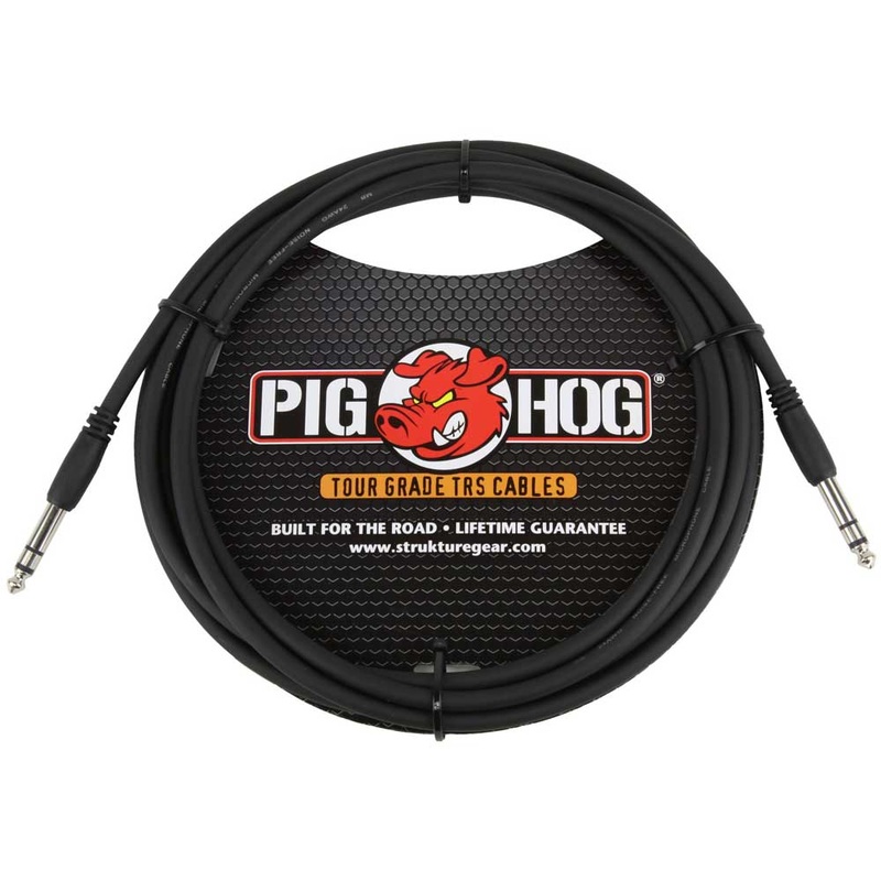 pig-hog-15ft-1-4-trs-1-4-trs-tour-grade-cable Pig Hog 15ft 1/4" TRS - 1/4" TRS Tour Grade Cable