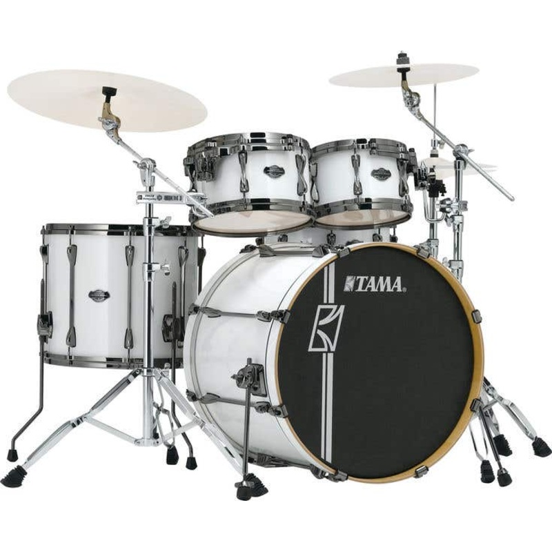 tama-superstar-hyperdrive-5pc-drum-kit-sugar-white Tama Superstar HyperDrive 5pc Drum Kit - Sugar White