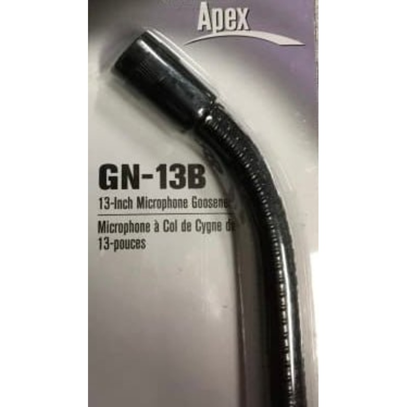 apex-13-black-microphone-gooseneck Apex 13 Black Microphone Gooseneck