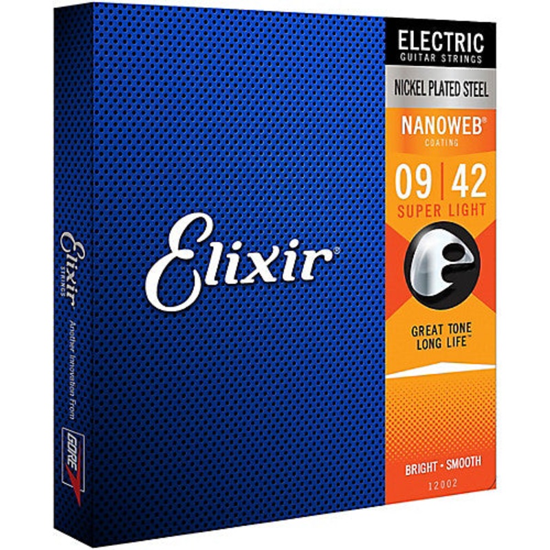 elixir-nanoweb-electric-guitar-strings-super-light Elixir Nanoweb Electric Guitar Strings - Super Light