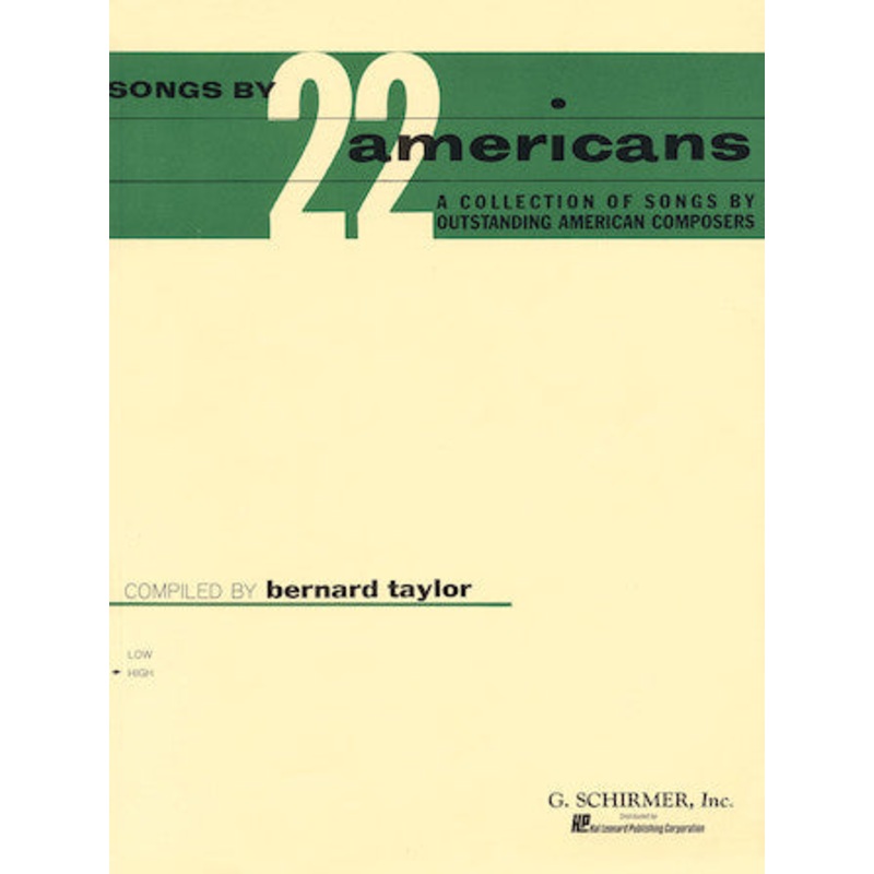 songs-by-22-americans-vocal-taylor Songs by 22 Americans - Vocal - Taylor