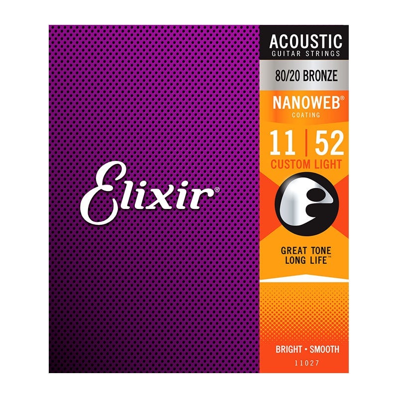 elixir-nanoweb-custom-light-80-20-bronze-acoustic-strings Elixir Nanoweb Custom Light 80/20 Bronze Acoustic Strings