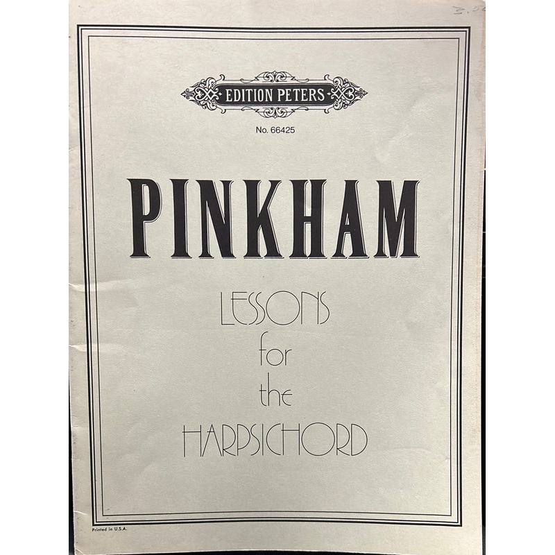 lessons-for-the-harpsichord-pinkham Lessons for the Harpsichord - Pinkham