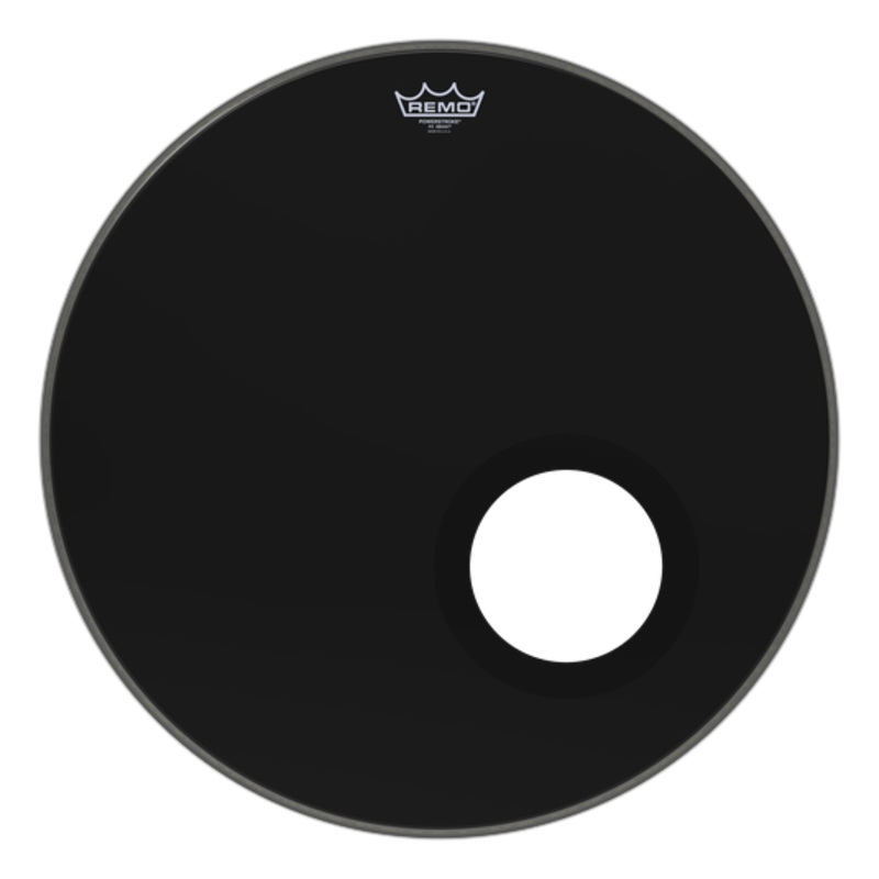 remo-powerstroke-3-ebony-22-bass-drum-head-w-dynamo Remo Powerstroke 3 Ebony 22" Bass Drum Head w/Dynamo