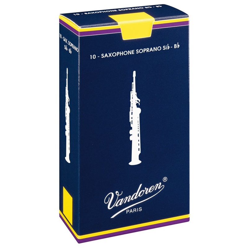 vandoren-traditional-soprano-sax-reeds-3-0-box-of-10 Vandoren Traditional Soprano Sax reeds - 3.0 box of 10