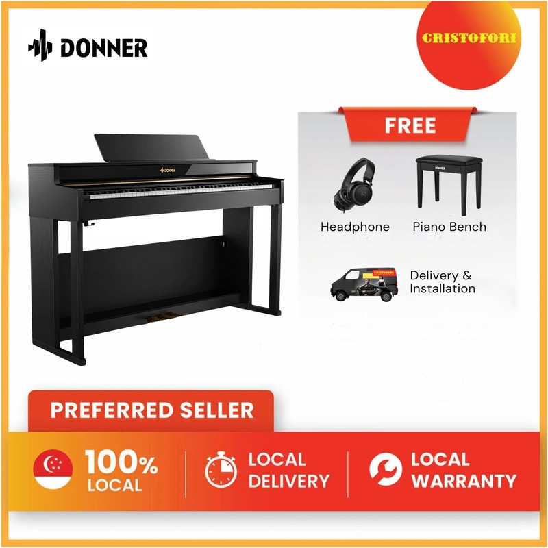 donner-digital-piano-ddp-400-black DONNER Digital Piano DDP-400 Black