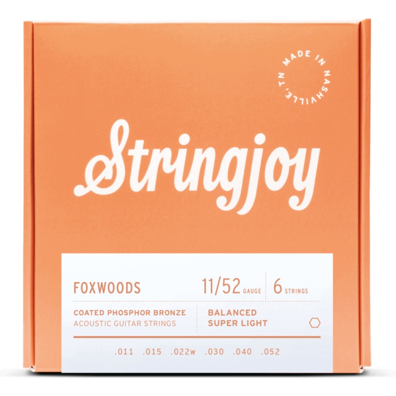 stringjoy-foxwoods-acoustic-guitar-string-coated-phosphor-bronze-wound-hex-core Stringjoy - Foxwoods - Acoustic Guitar String - Coated Phosphor Bronze Wound/Hex Core