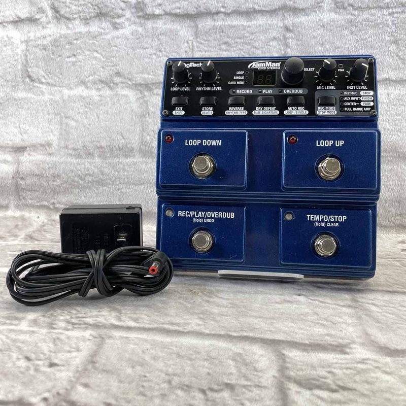 used-digitech-jamman-stereo-phrase-sampler-looper-pedal Used: DigiTech JamMan Stereo Phrase Sampler/Looper Pedal