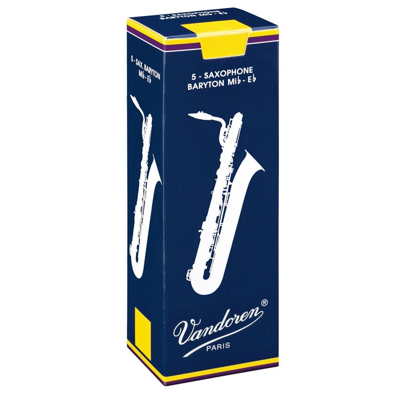 vandoren-traditional-baritone-sax-reeds-box-of-5-strength-3-0 Vandoren traditional baritone sax reeds - box of 5 - strength 3.0