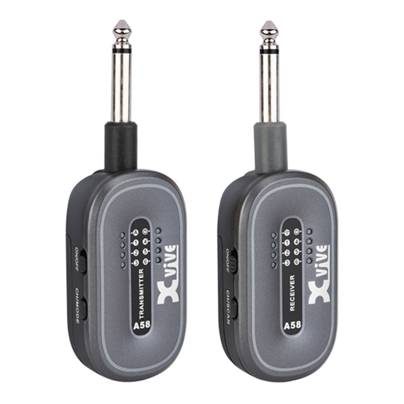 xvive-a58-guitar-wireless-system-5-8ghz-grey XVIVE A58 Guitar Wireless System, 5.8GHZ, Grey