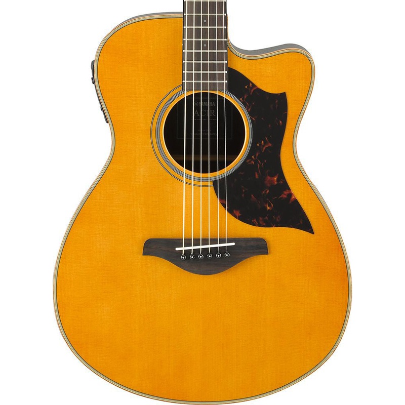 yamaha-ac1r-vn-small-body-cutaway-acoustic-electric-guitar-vintage-natural Yamaha AC1R VN Small Body Cutaway Acoustic-Electric Guitar - Vintage Natural