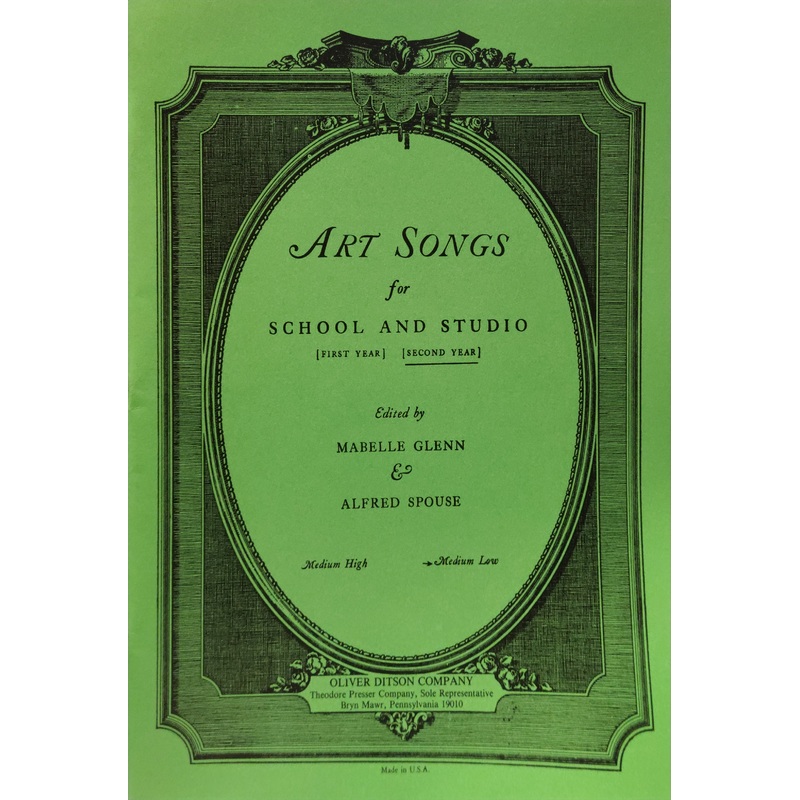 art-songs-second-year-vocal-glenn-sprouse Art Songs, Second Year - Vocal - Glenn/Sprouse