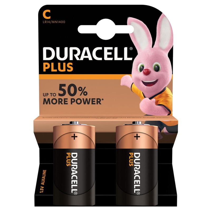duracell-plus-power-alkaline-batteries-c-2-pack Duracell Plus Power Alkaline Batteries C, 2 pack