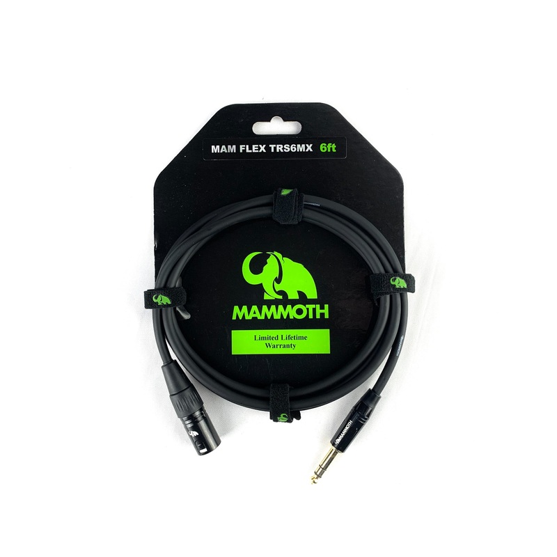mammoth-mam-flex-trs6mx-audio-cable-trs-mxlr-6ft Mammoth MAM FLEX TRS6MX Audio Cable - TRS-MXLR - 6ft