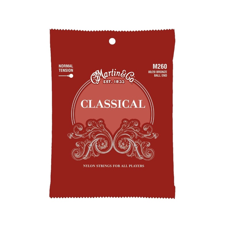 martin-m260-classical-guitar-strings-80-20-bronze-ball-end-normal-tension Martin M260 Classical Guitar Strings 80/20 Bronze Ball End Normal Tension