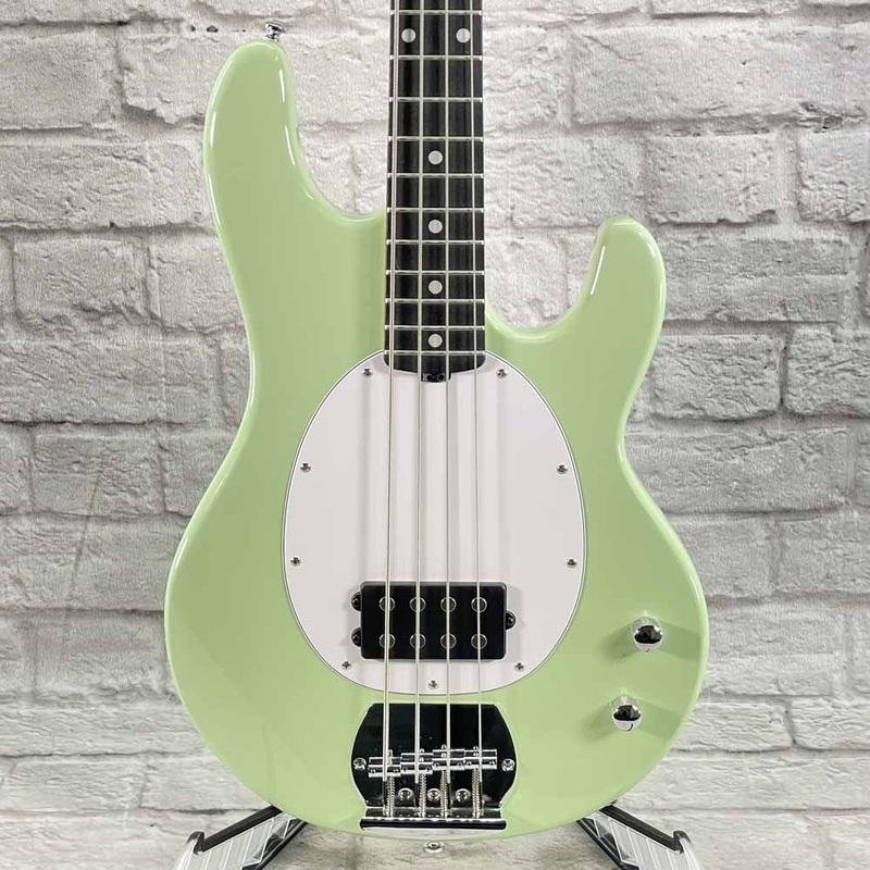 sterling-by-music-man-intro-series-stingray-ray2-bass-guitar-misty-green-demo-model Sterling by Music Man Intro Series StingRay Ray2 Bass Guitar - Misty Green DEMO MODEL