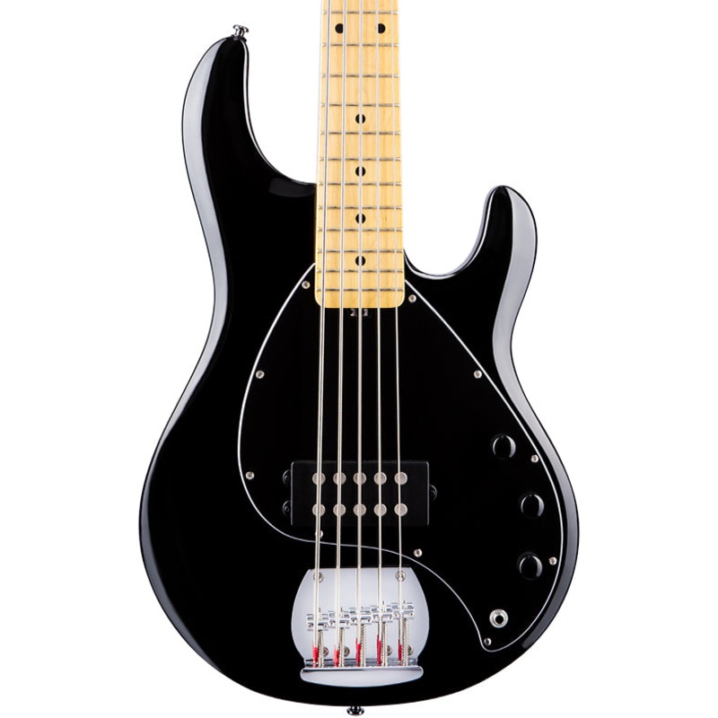 sterling-by-music-man-stingray5-bass-guitar-black Sterling by Music Man StingRay5 Bass Guitar - Black