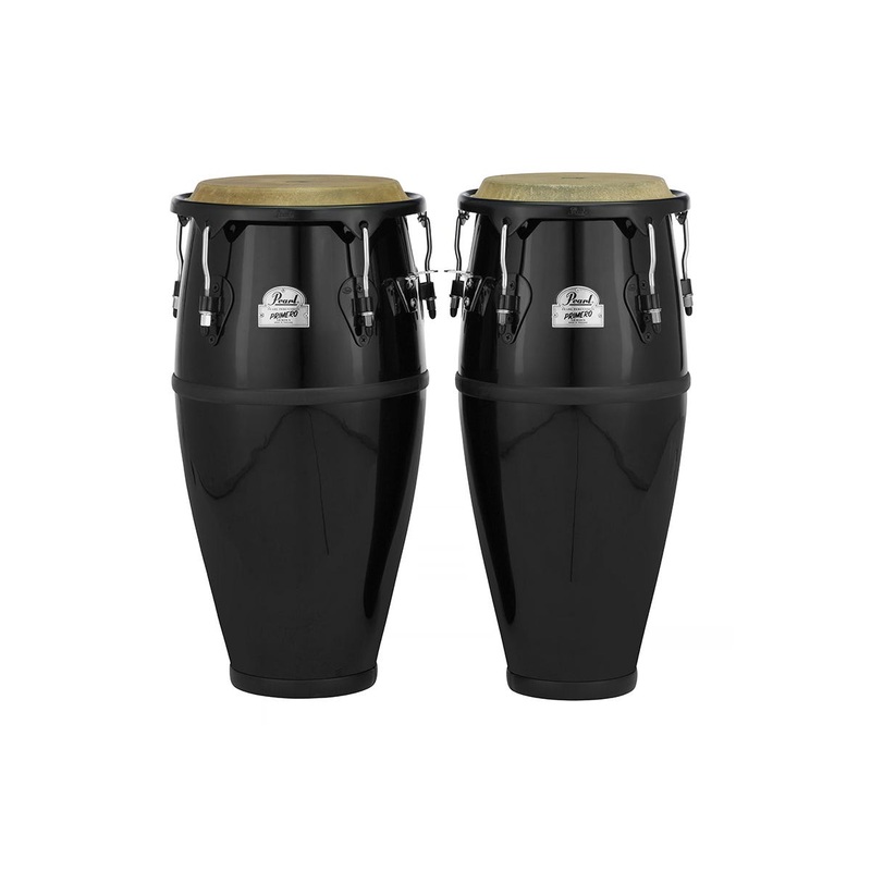 pearl-percussion-primero-fibre-10-11-congas-bistre-black Pearl Percussion Primero Fibre 10" + 11" Congas - Bistre Black